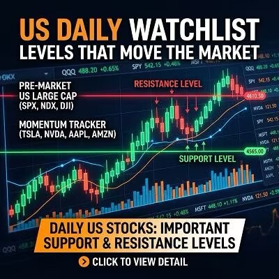 US stock market illustration